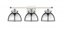 Innovations Lighting 516-3W-WPC-M14-PC - Adirondack - 3 Light - 28 inch - White Polished Chrome - Bath Vanity Light