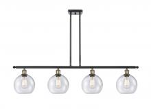 Innovations Lighting 516-4I-BAB-G124 - Athens - 4 Light - 48 inch - Black Antique Brass - Cord hung - Island Light