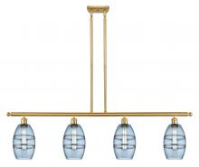 Innovations Lighting 516-4I-SG-G557-6BL - Vaz - 4 Light - 48 inch - Satin Gold - Cord hung - Island Light