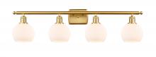 Innovations Lighting 516-4W-SG-G121-6 - Athens - 4 Light - 36 inch - Satin Gold - Bath Vanity Light