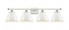 Innovations Lighting 516-4W-WPC-M14-W - Adirondack - 4 Light - 38 inch - White Polished Chrome - Bath Vanity Light