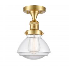 Innovations Lighting 517-1CH-SG-G322 - Olean - 1 Light - 7 inch - Satin Gold - Semi-Flush Mount