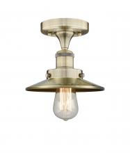 Innovations Lighting 616-1F-AB-M4-AB - Edison - 1 Light - 8 inch - Antique Brass - Semi-Flush Mount