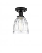 Innovations Lighting 616-1F-BK-G442 - Brookfield - 1 Light - 6 inch - Matte Black - Semi-Flush Mount