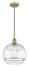 Innovations Lighting 616-1P-BB-G556-12CL - Rochester - 1 Light - 12 inch - Brushed Brass - Cord hung - Mini Pendant