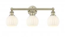 Innovations Lighting 616-3W-AB-G1217-6WV - White Venetian - 3 Light - 24 inch - Antique Brass - Bath Vanity Light