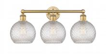 Innovations Lighting 616-3W-BB-G122C-8CL - Athens - 3 Light - 26 inch - Brushed Brass - Bath Vanity Light