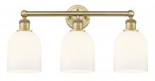 Innovations Lighting 616-3W-BB-G558-6GWH - Bella - 3 Light - 24 inch - Brushed Brass - Bath Vanity Light