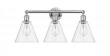 Innovations Lighting 616-3W-PC-GBC-82 - Berkshire - 3 Light - 26 inch - Polished Chrome - Bath Vanity Light