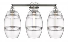 Innovations Lighting 616-3W-PN-G557-8CL - Vaz - 3 Light - 26 inch - Polished Nickel - Bath Vanity Light