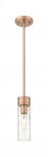 Innovations Lighting 617-1S-AC-G617-8DE - Boreas - 1 Light - 3 inch - Antique Copper - Stem Hung - Mini Pendant