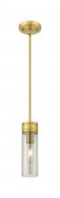 Innovations Lighting 617-1S-BB-G617-8SM - Boreas - 1 Light - 3 inch - Brushed Brass - Stem Hung - Mini Pendant