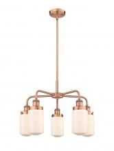 Innovations Lighting 916-5CR-AC-G311 - Dover - 5 Light - 23 inch - Antique Copper - Chandelier