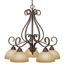 Golden 1567-D5 PC - 5 Light Nook Chandelier