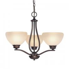 Capital 4033BB-207 - Three Light Burnished Bronze Up Chandelier