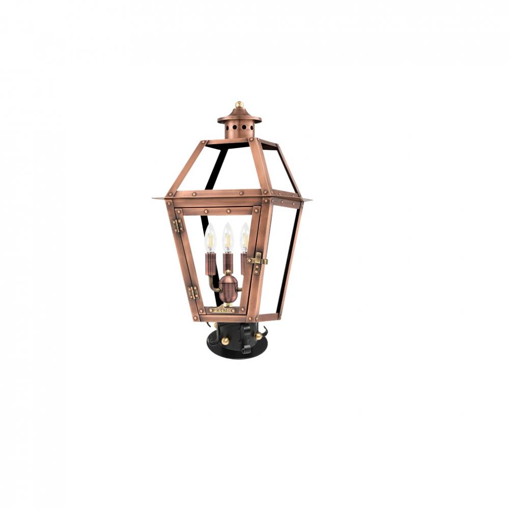 Two Light Post Mount w/Column Top