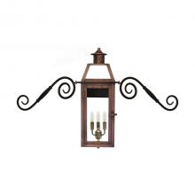 Primo Gas Lanterns BV-30E_MOU - Three Light Moustache Scrolls