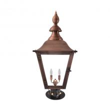 Primo Gas Lanterns OA-28E_CT/PM - Two Light Pier Mount and Post Mount