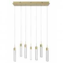 Avenue Lighting HF1900-7-GL-BB-C - The Original Glacier Avenue Collection 7 Light Pendant Fixture