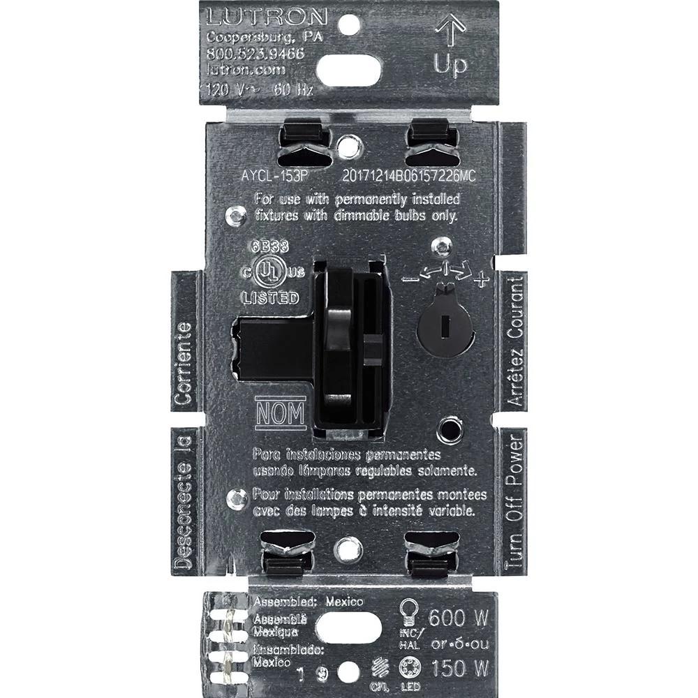 ARIADNI CFL/LED DIMMER BLACK CLAM CSA