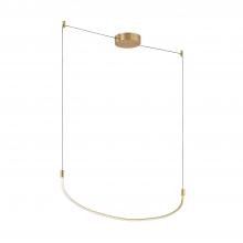 Kuzco Lighting Inc LP89048-BG - Talis 48-in Brushed Gold LED Linear Pendant