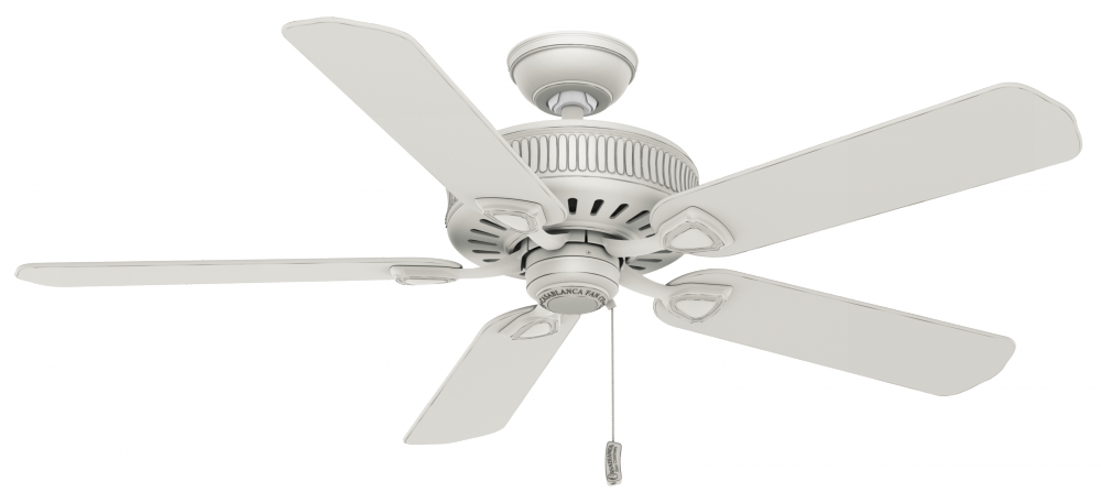 Casablanca 54 inch Ainsworth Cottage White Ceiling Fan and Pull Chain