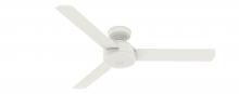 Hunter 50811 - Hunter 52 inch Presto Matte White Ceiling Fan and Wall Control