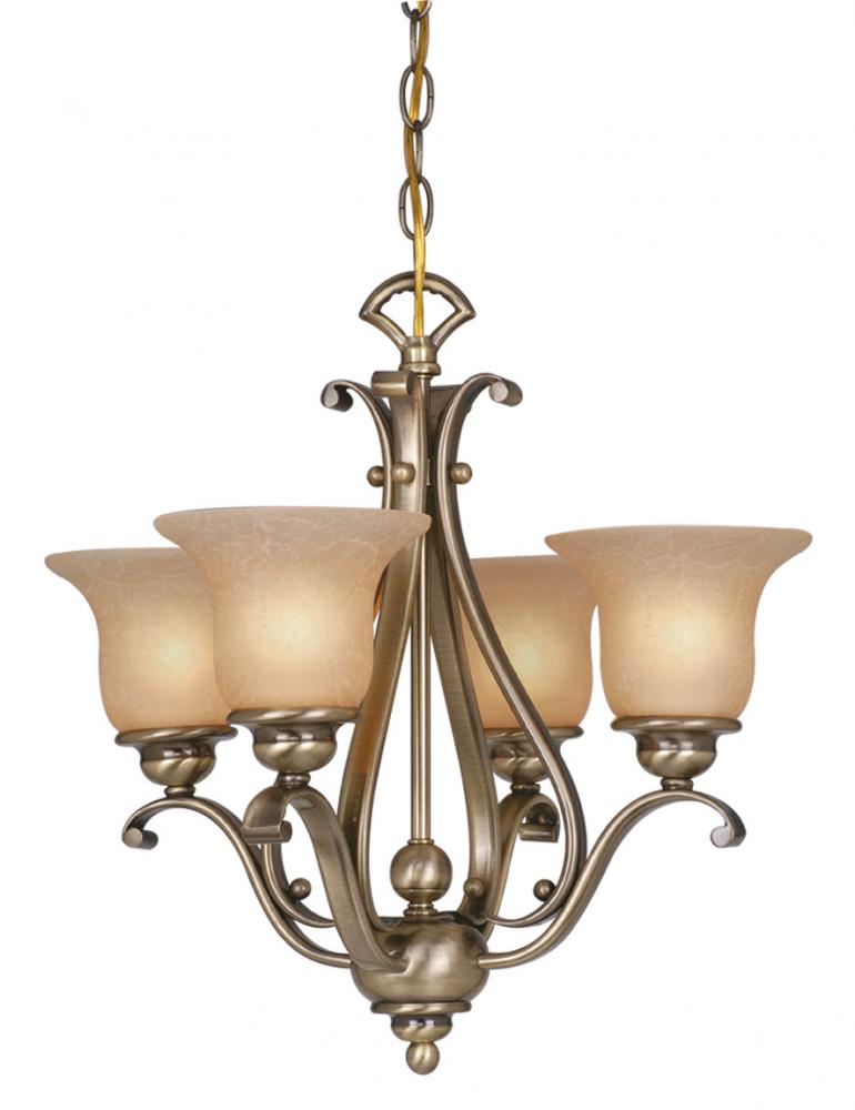 Monrovia 4L Mini Chandelier or Semi Flush (Dual Mount) Royal Bronze