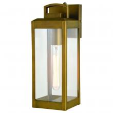 Vaxcel International T0628 - Kinzie 5-in. W Outdoor Wall Light Vintage Brass