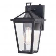 Vaxcel International T0715 - Derby 6-in Outdoor Wall Light Matte Black