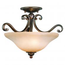 Vaxcel International CF35417RBZ/B - Monrovia 17-in Semi Flush Ceiling Light or Pendant (Dual Mount) Royal Bronze