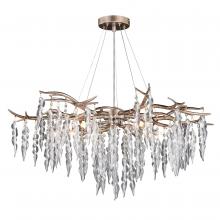 Vaxcel International H0230 - Rainier 5 Light Chandelier Silver Mist