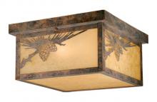 Vaxcel International OF50511OA - Whitebark 11.5-in Outdoor Flush Mount Ceiling Light Olde World Patina