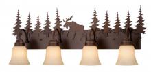 Vaxcel International VL55604BBZ - Yellowstone 4L Moose Vanity Burnished Bronze