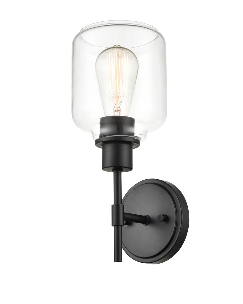 Asheville 1-Light Wall Sconce Matte Black