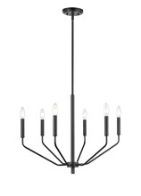 Millennium 8166-MB - Laurell 6-Light Chandelier Ceiling Light Matte Black