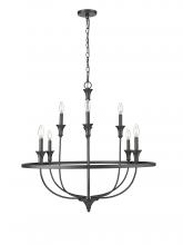 Millennium 28108-MB - Emery 8-Light Chandelier Ceiling Light Matte Black