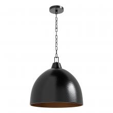 Millennium 99206-BLSS - Arrco 3-Light Pendant Light Black Stainless Steel