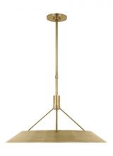 Visual Comfort & Co. Modern Collection SLPD26727NB - Sean Lavin Sospeso 1-light dimmable LED extra large pendant with natural brass finish