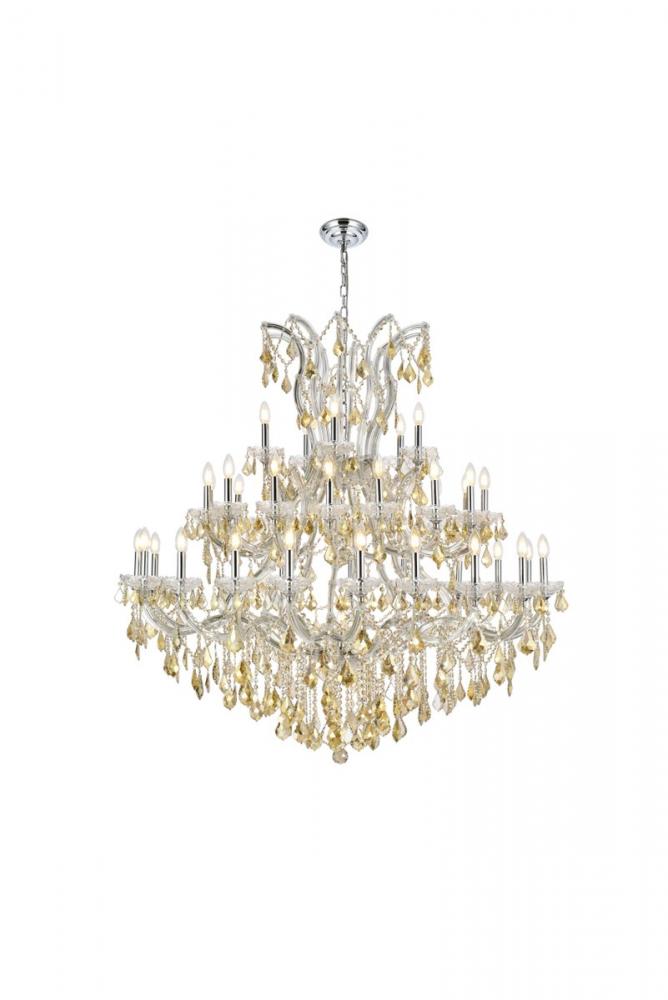 Maria Theresa 41 Light Gold Chandelier Clear Royal Cut Crystal