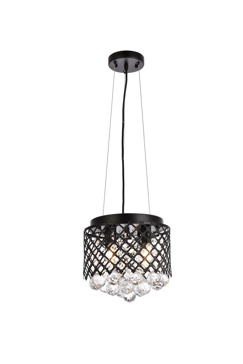 Tully 4 lights pendant in black