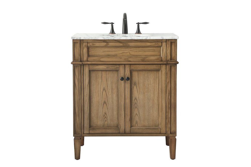 30 inch Single bathroom vanity in driftwood