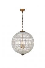 Elegant 1205D24FG/RC - Olivia 5 Light French Gold 24.5 inch Chandelier Clear Royal Cut Crystal