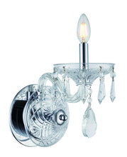 Elegant 7873W7C/RC - Elliott 1 light Chrome & Clear Wall Sconce Clear Royal Cut Crystal