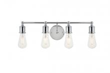 Elegant LD4028W22C - Serif 4 Light Chrome Wall Sconce