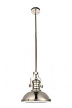 Elegant LD5001D13PN - Eamon Collection Pendant D13 H13.3 Lt:1 polished Nickel Finish