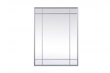 Elegant MR3A3040SIL - French Panel Wall Mirror 30x40 Inch In Silver