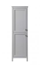 Elegant SC012065GR - 20 Inch Wide Bathroom Linen Storage Freestanding Cabinet In Grey