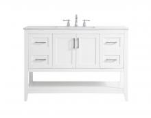 Elegant VF16048WH - 48 Inch Single Bathroom Vanity in White