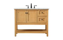 Elegant VF27042NW - 42 inch Single bathroom vanity in natural wood